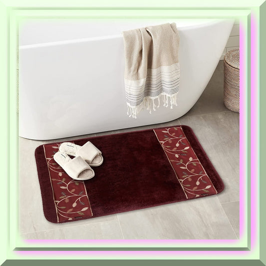 Aubury Collection Burgundy Rug