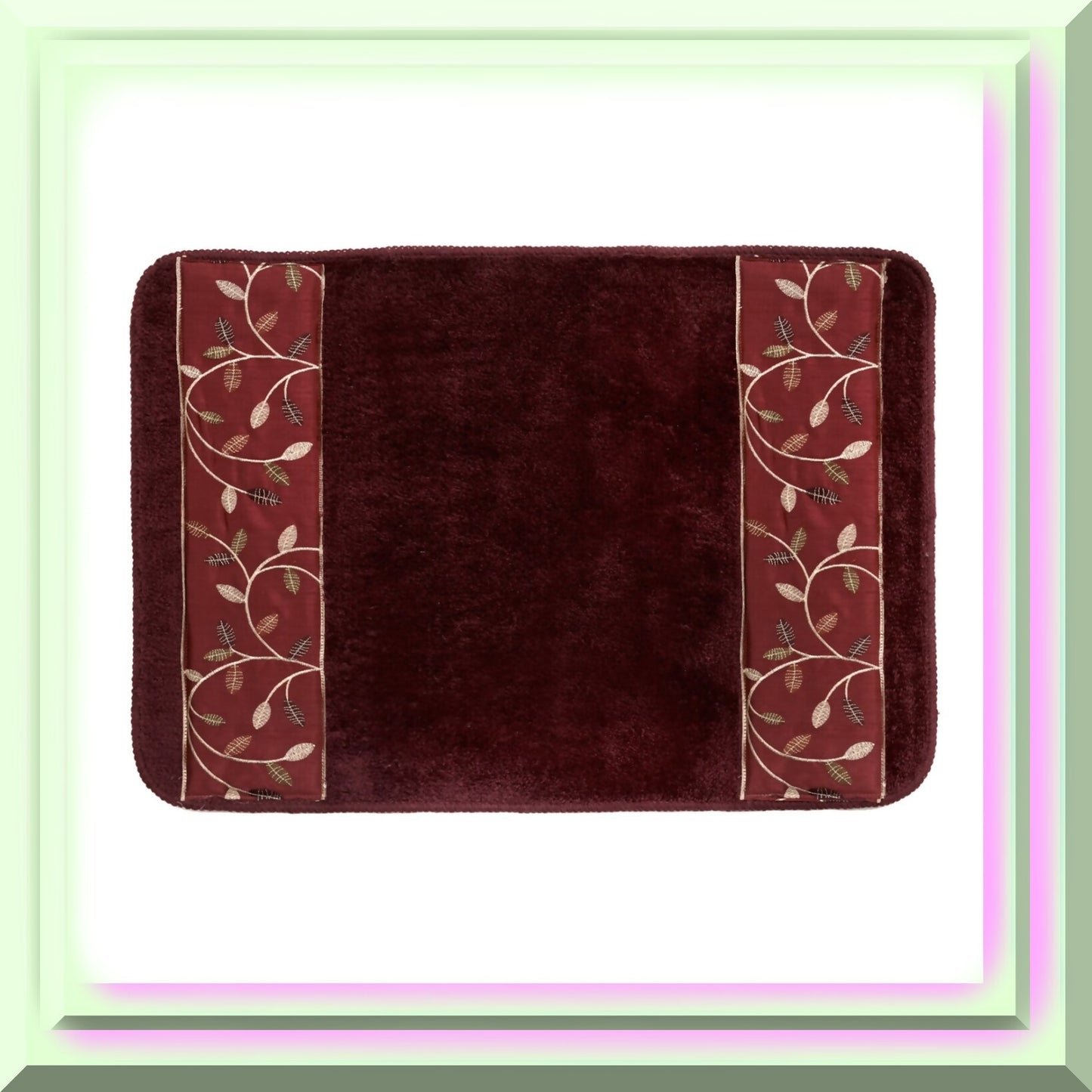 Aubury Collection Burgundy Rug