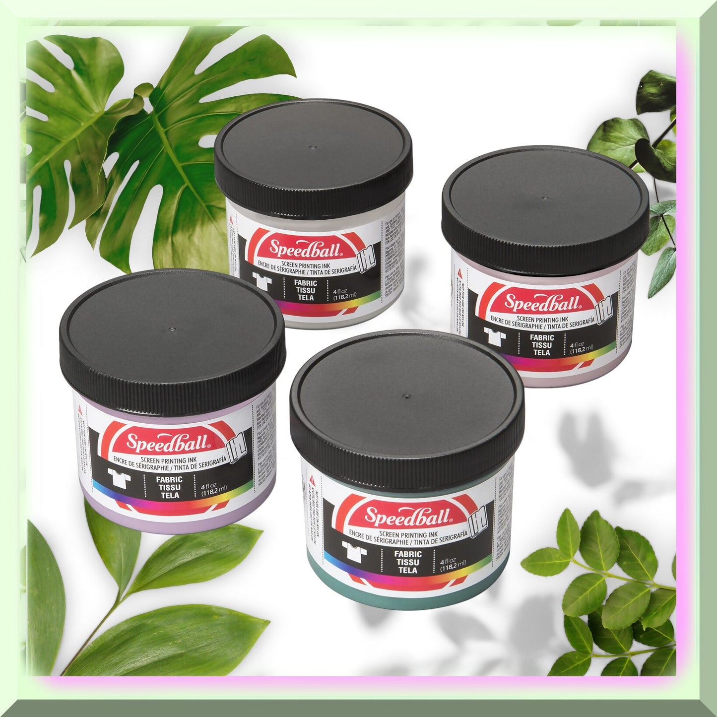 PastelPrints Fabric Screen Printing Ink 4-Pack