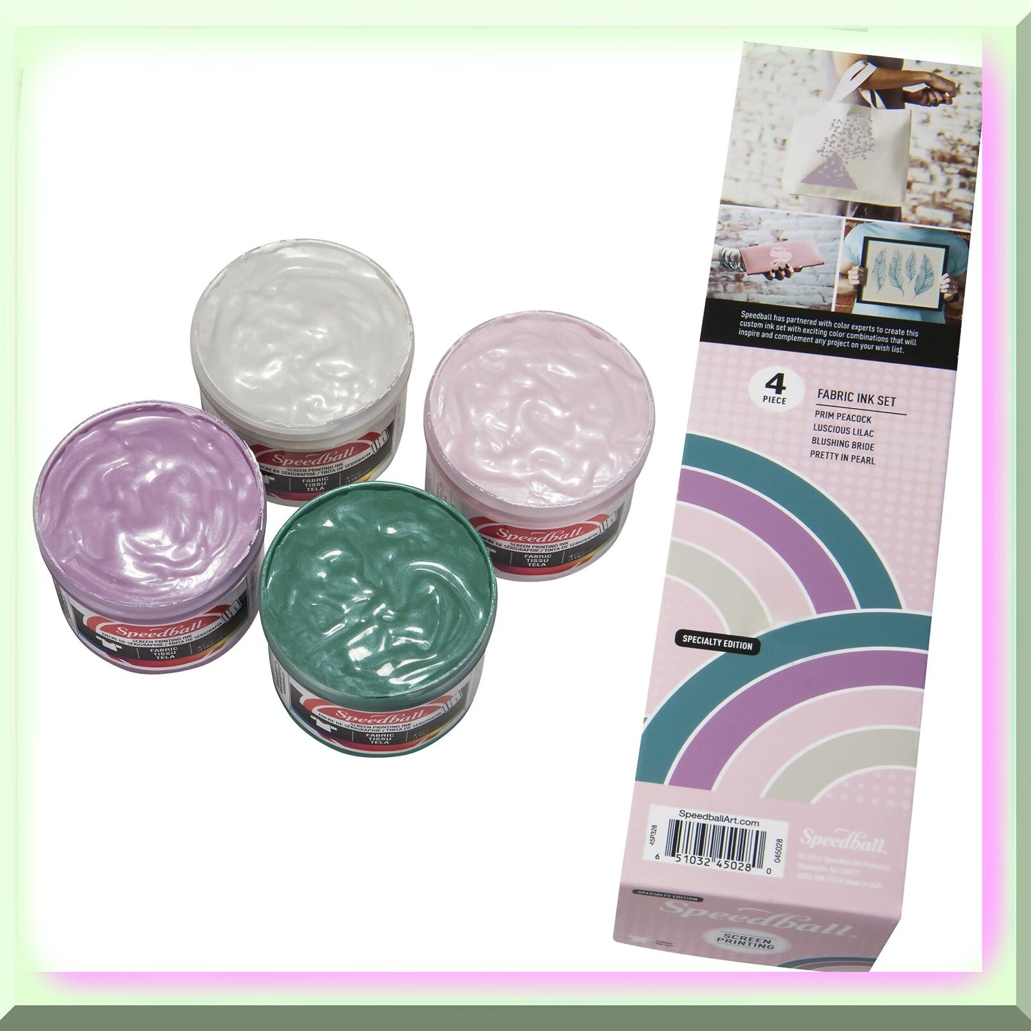 PastelPrints Fabric Screen Printing Ink 4-Pack