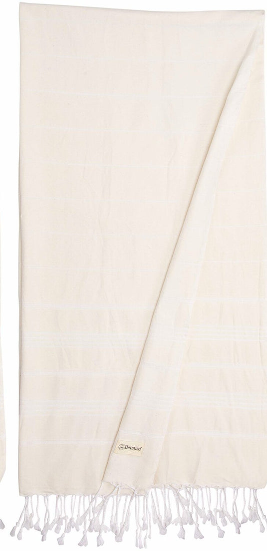Turkish Cotton Towel 37x70 Inches Natural