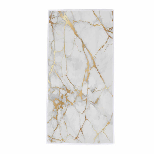 White Gold Marbling Hand Towels 15x30inch