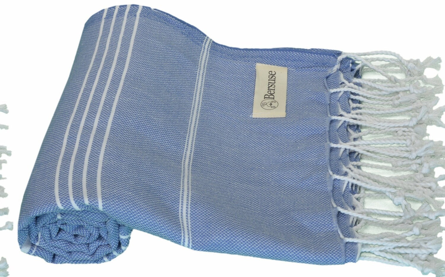 100% Cotton Turkish Towel 37x70 Inches Grey Blue
