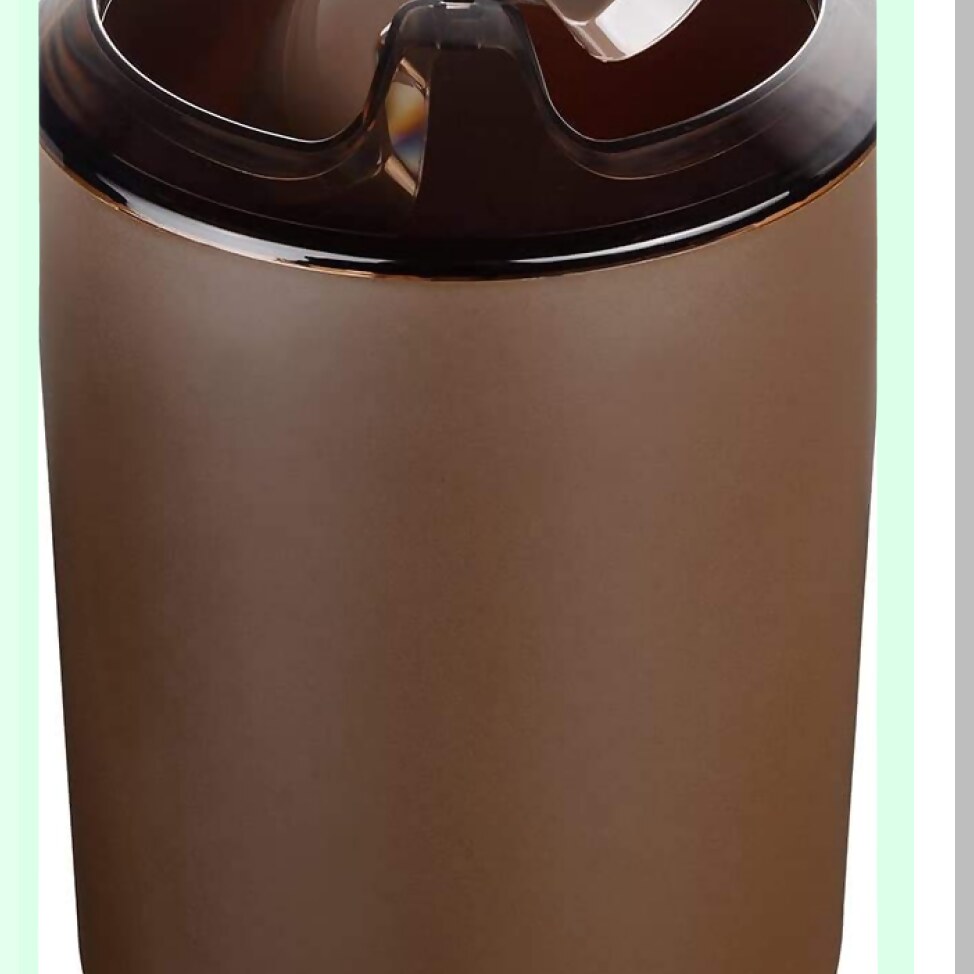 6 Pcs Plastic Bathroom Accessory Set Brown