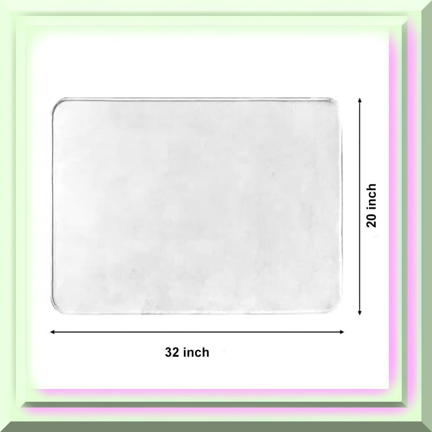 Pink Rose Shabby Chic Indoor Bath Mat 20x32 inch
