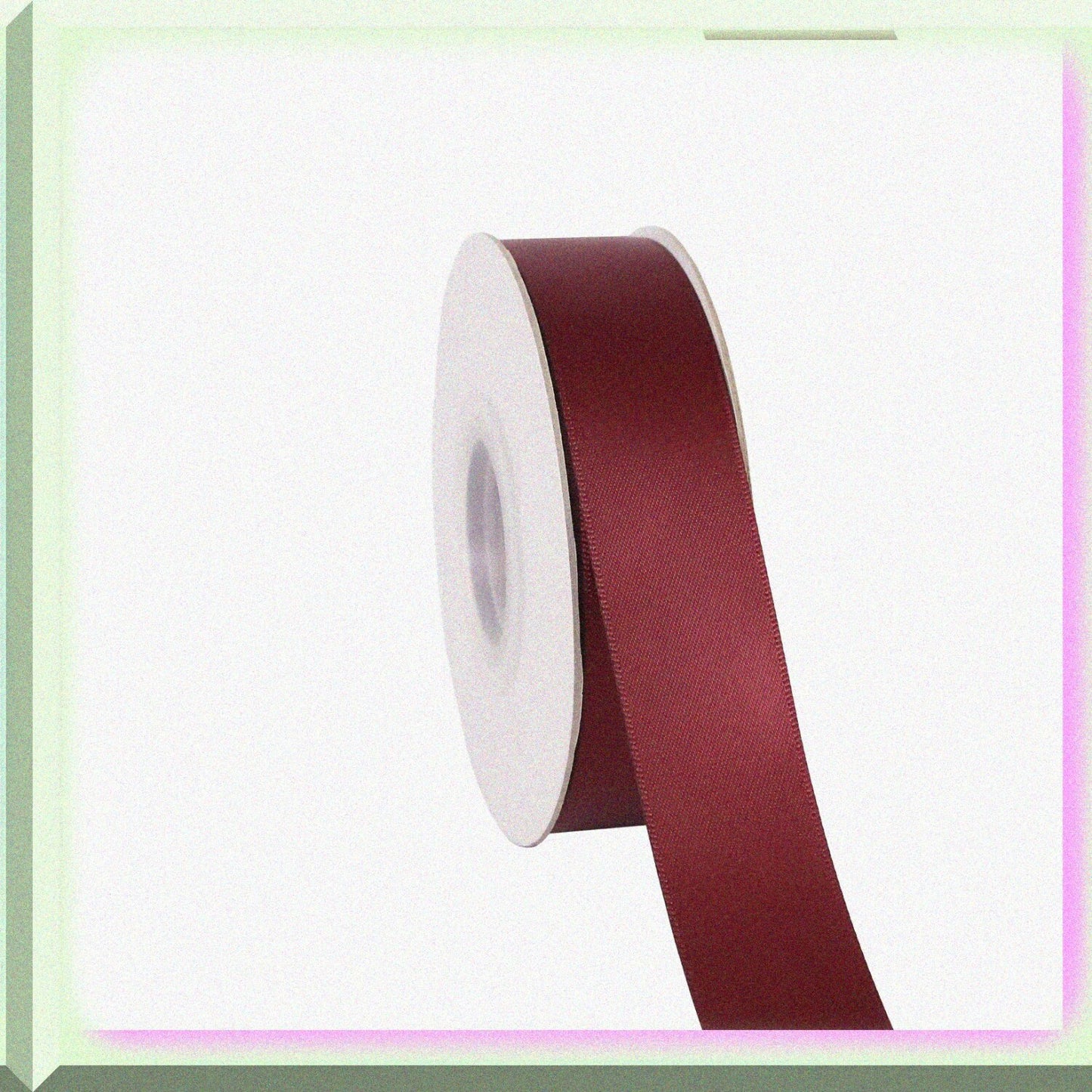 1" Wide Double Face Ribbon 25 Yards Burgundy