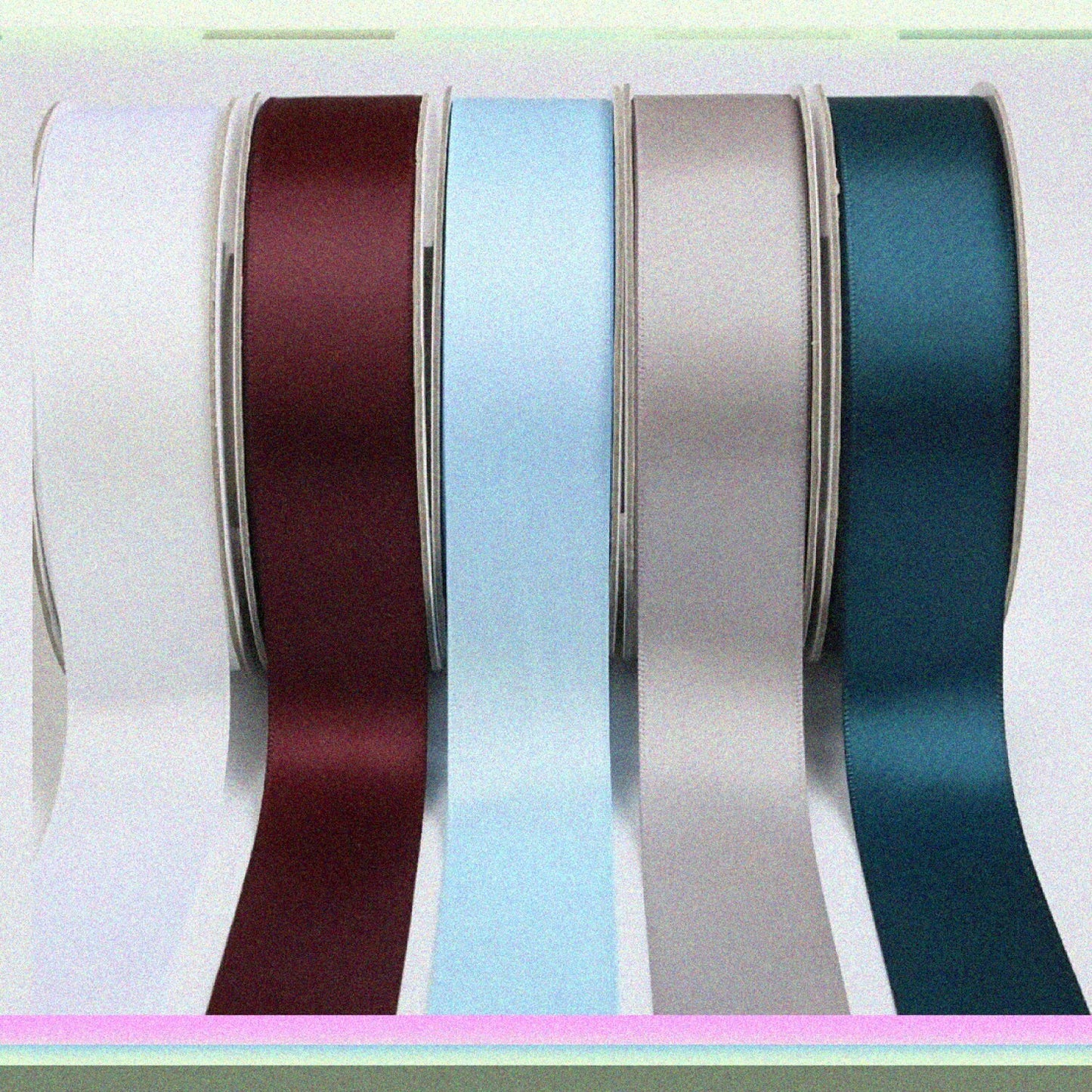 1" Wide Double Face Ribbon 25 Yards Burgundy