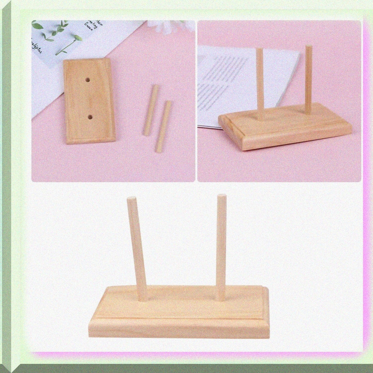 Wooden Spool Rack for Embroidery Thread