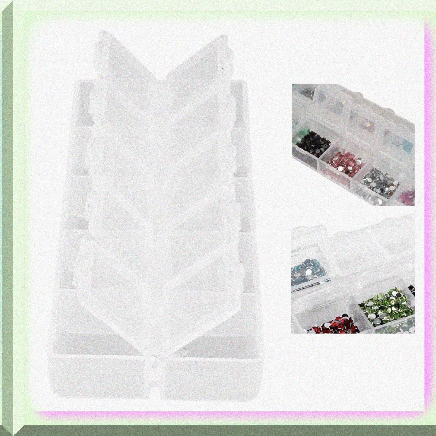 Compartment Storage Container with Detachable Cover