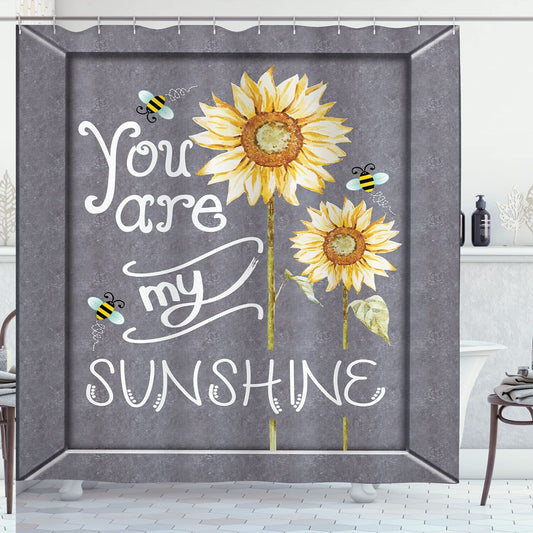 You Are My Sunshine Shower Curtain 69x70 Inches