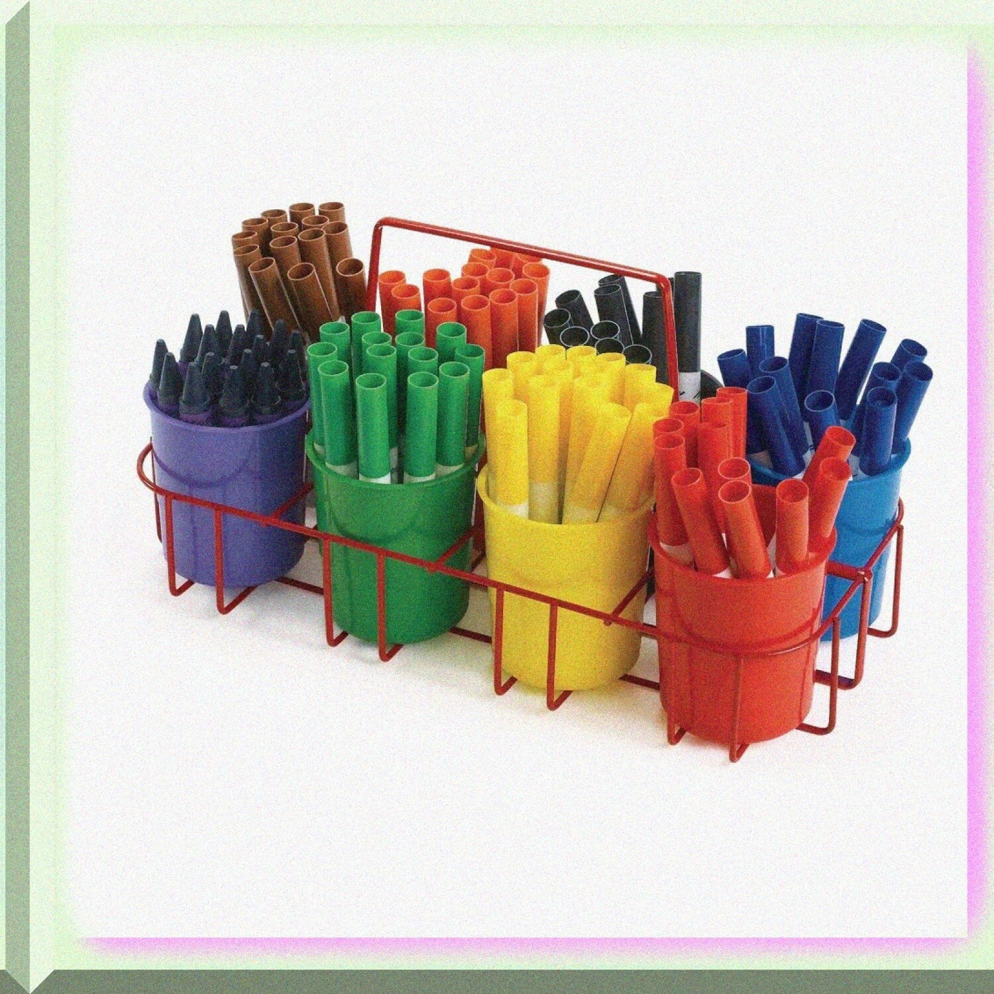 Marker Caddy Stand for Art Supplies, 8 Cups