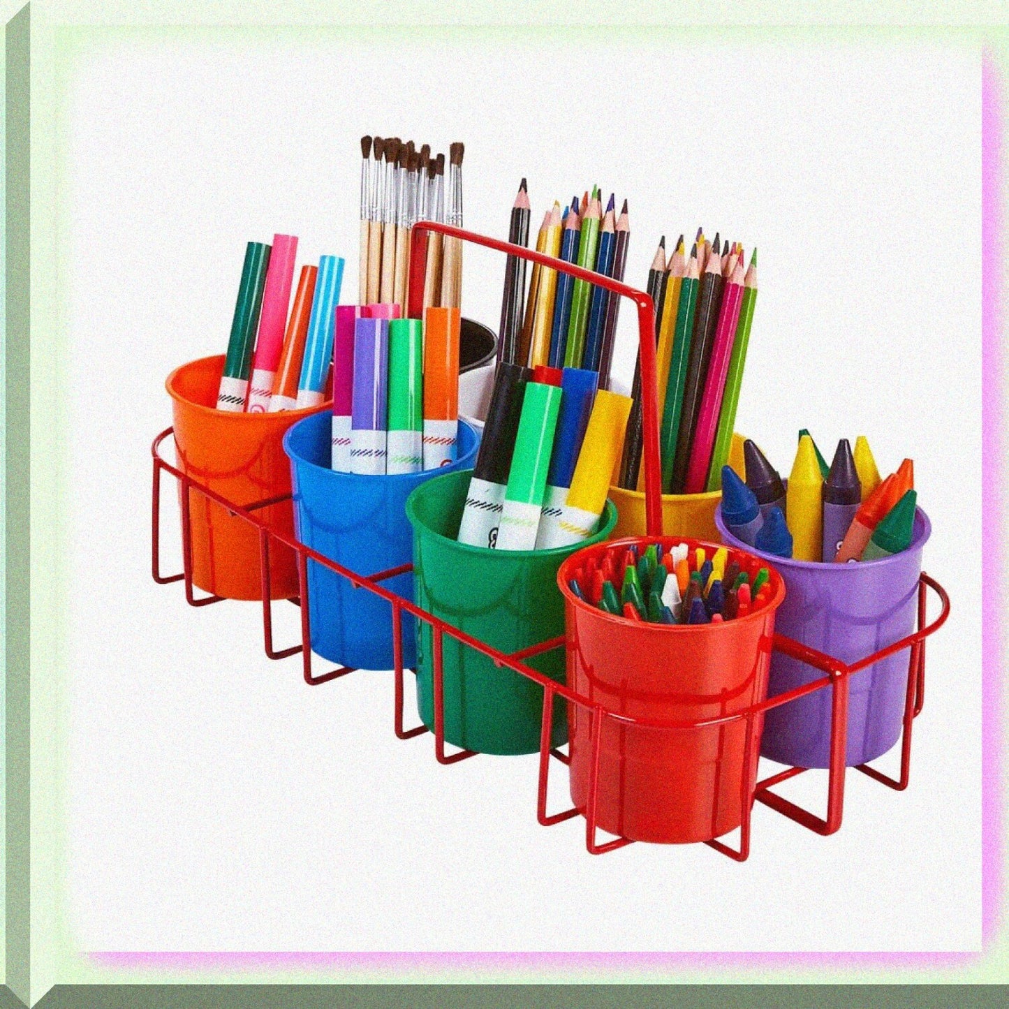 Marker Caddy Stand for Art Supplies, 8 Cups