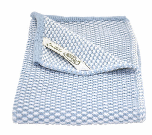 Danish Cotton 100% GOTS Guest Hand Towel Light Blue