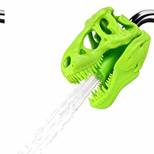 T-Rex Dinosaur Skull Shower Head Green