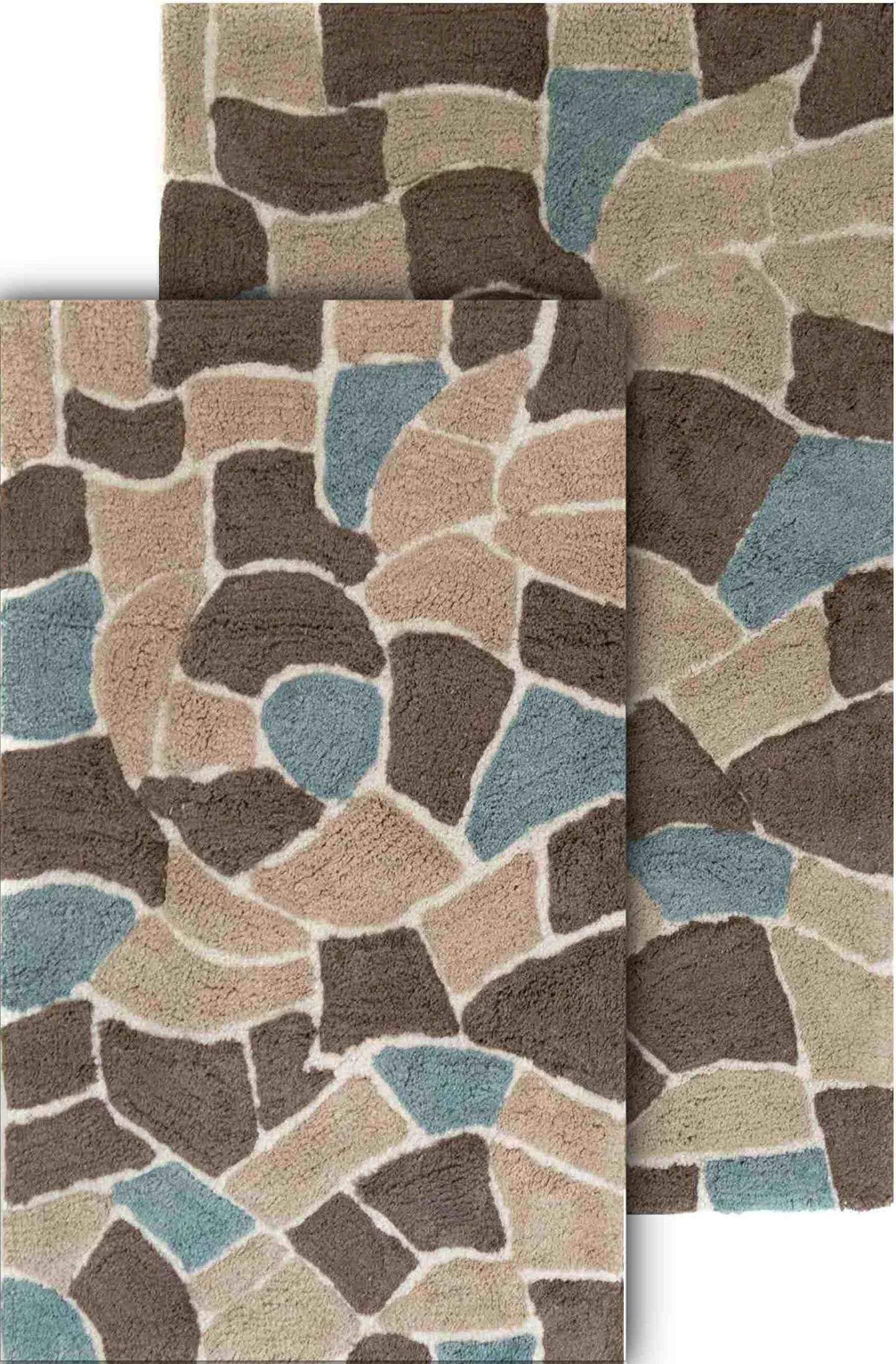 Boulder 2-Piece Bath Rug Set Slate
