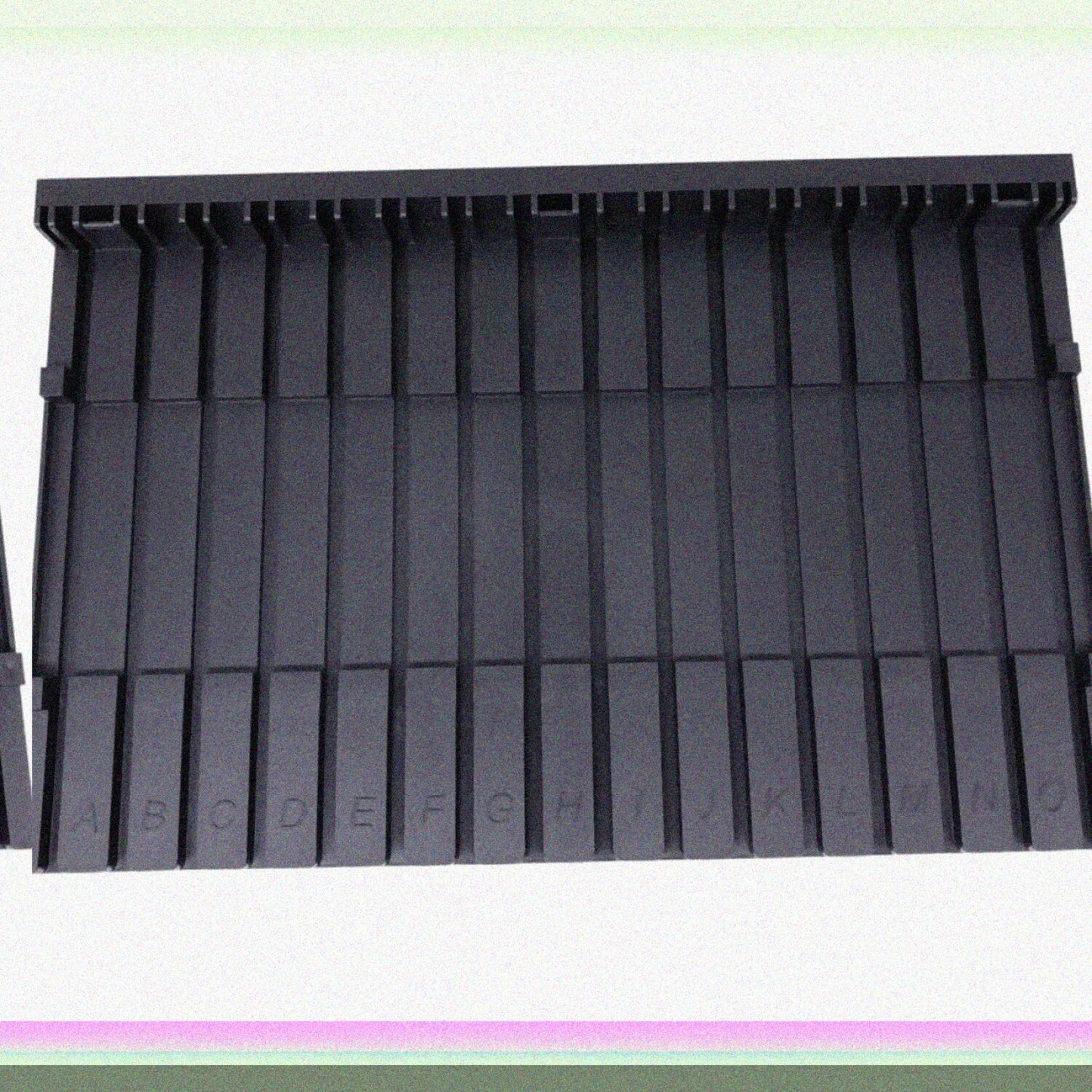 Model Parts Placement Rack 11.4"x7.1" Black Plastic
