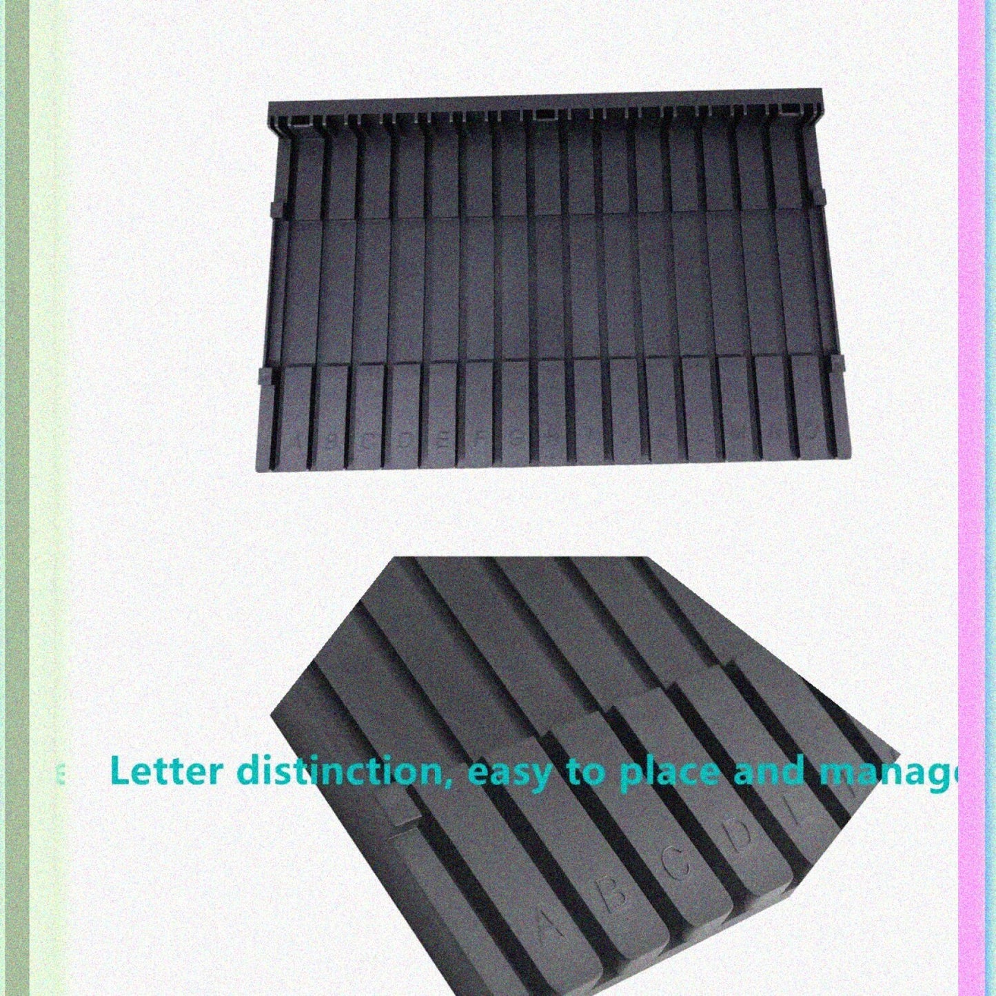 Model Parts Placement Rack 11.4"x7.1" Black Plastic