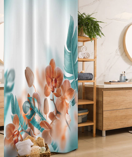 Tropical Orchid Shower Curtain 36x72 inches