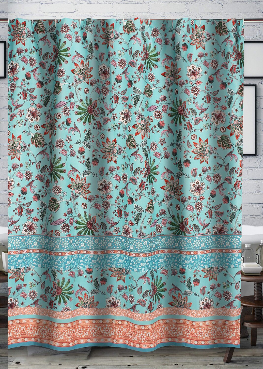 Barefoot Bungalow Audrey Shower Curtain 72x72 Inches