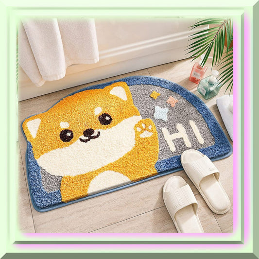 Animal Bathroom Rug 17.5x29.5 Shiba Inu