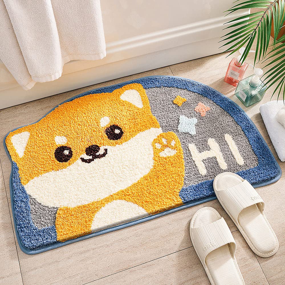 Animal Bathroom Rug 17.5x29.5 Shiba Inu