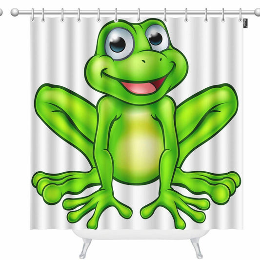 Frog Shower Curtain Waterproof Polyester 60x72 Inches