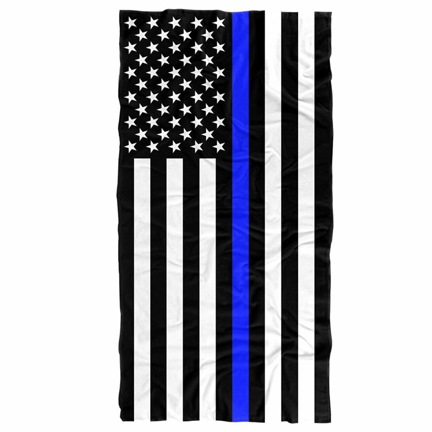 Thin Blue Line Flag Beach Towel 30" x 60"