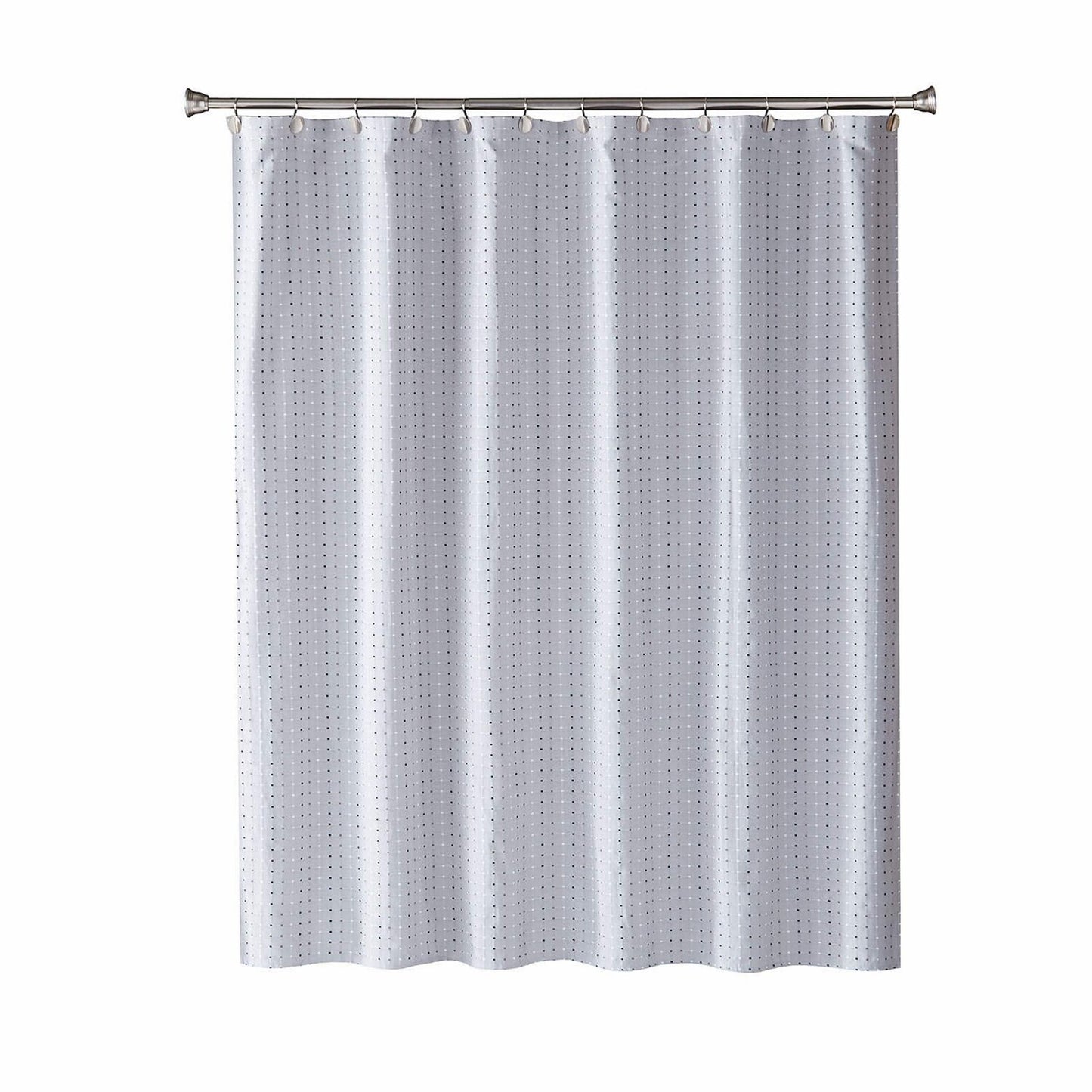 Gray Yarn Dyed Woven Shower Curtain 72x72