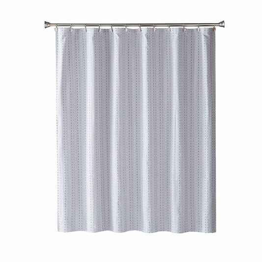 Gray Yarn Dyed Woven Shower Curtain 72x72