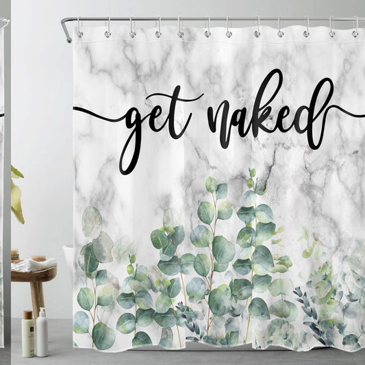 Sage Green Eucalyptus Shower Curtain 72x72 Inches