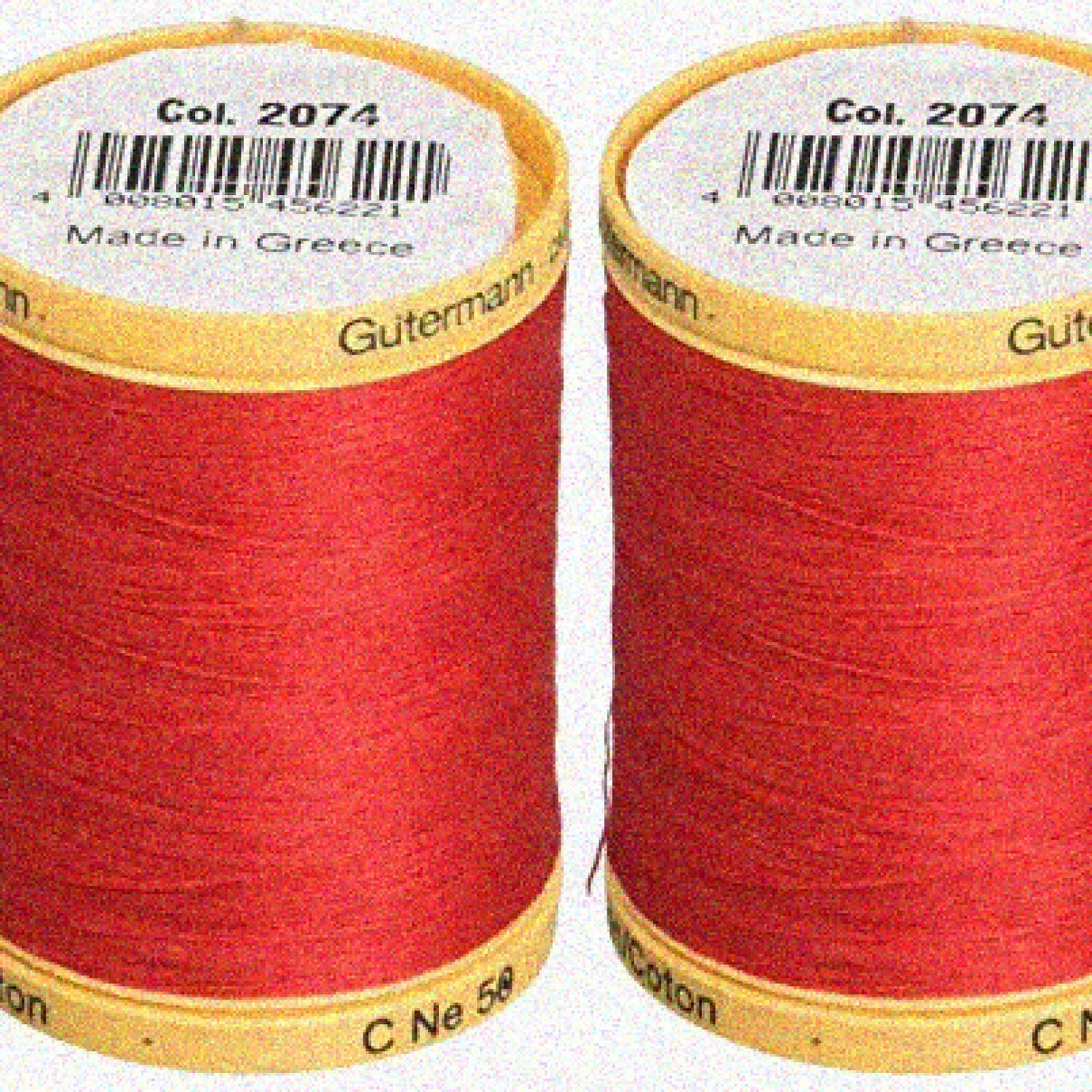 2-Pack Natural Cotton Thread Solids 876 Yards Red