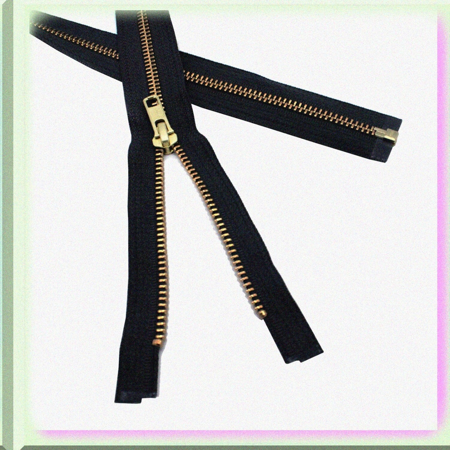 30-inch Black 5-Branch Separating Zipper