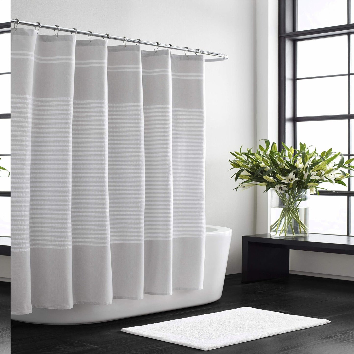 Stripe Cotton Shower Curtain 70" x 72"