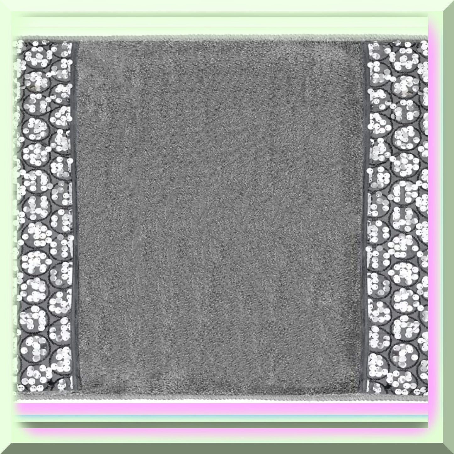 Sinatra Bathroom Rug Silver 32" x 21"