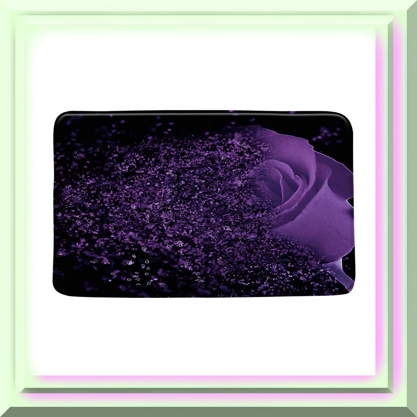 Purple Rose Bath Mat 20x31 Inch