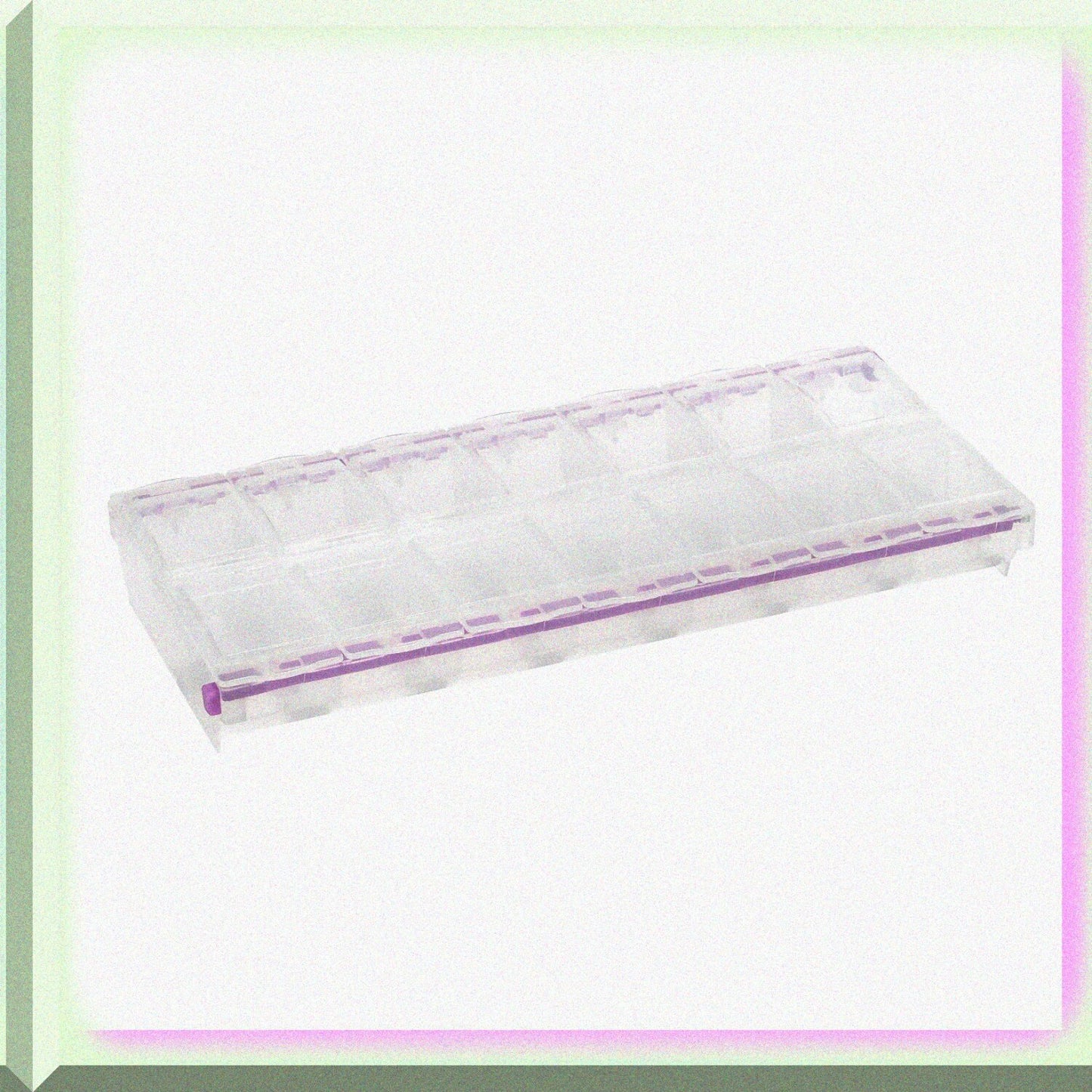 Sewing Supplies Storage 14 Compartments Clear Lids