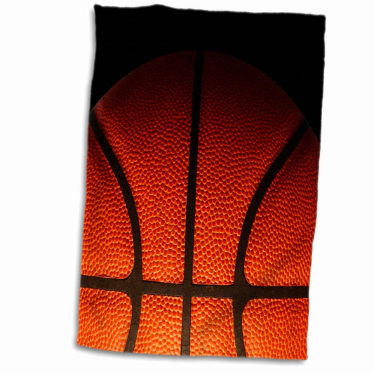 3D Rose Cool Basketball Texture Hand Towel 15" x 22"