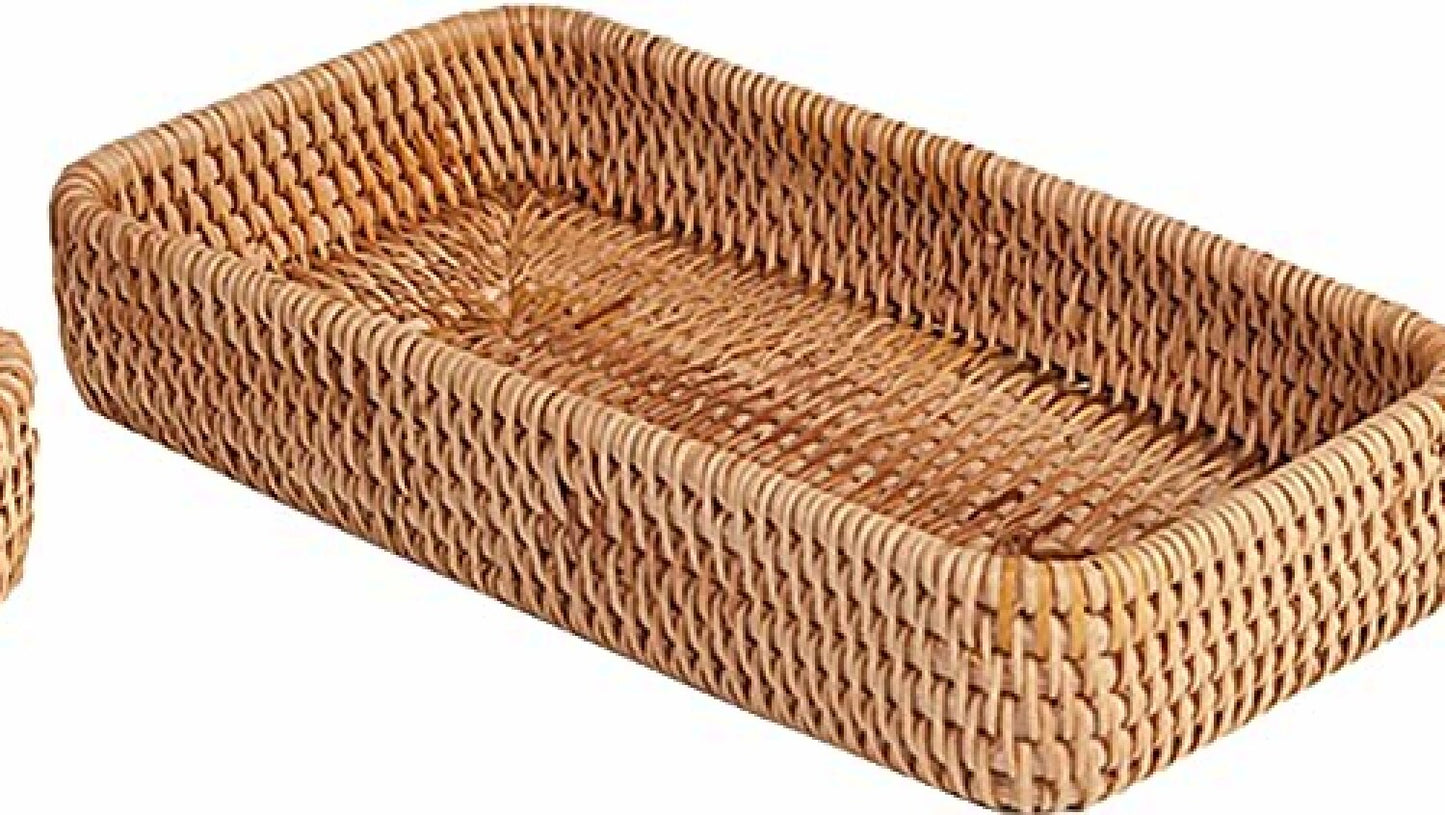 Rattan Basket Organizer Set (Small, Medium, Large)