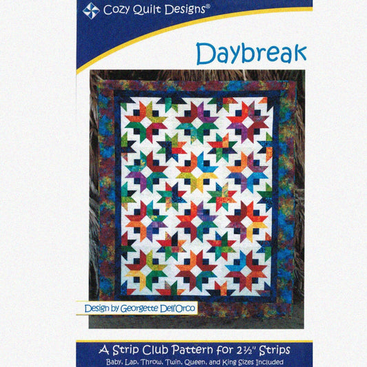 Daybreak Pattern with 6 Size Options for Jelly Roll Strips