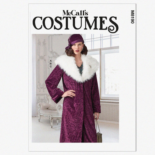 Misses' 1920s Coat and Hat Sewing Pattern Kit