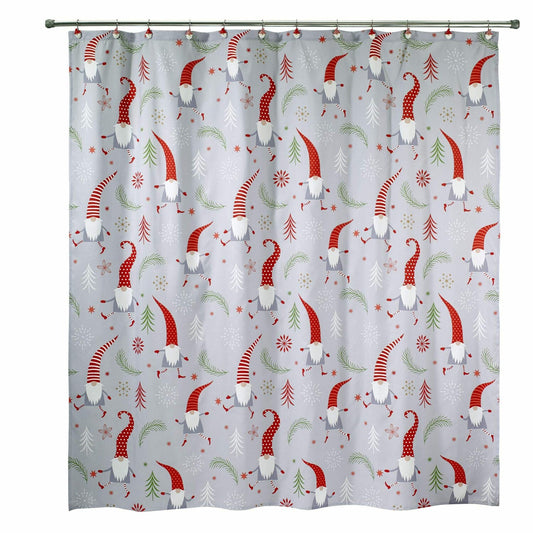 Fabric Shower Curtain, Gnome Walk, 72"