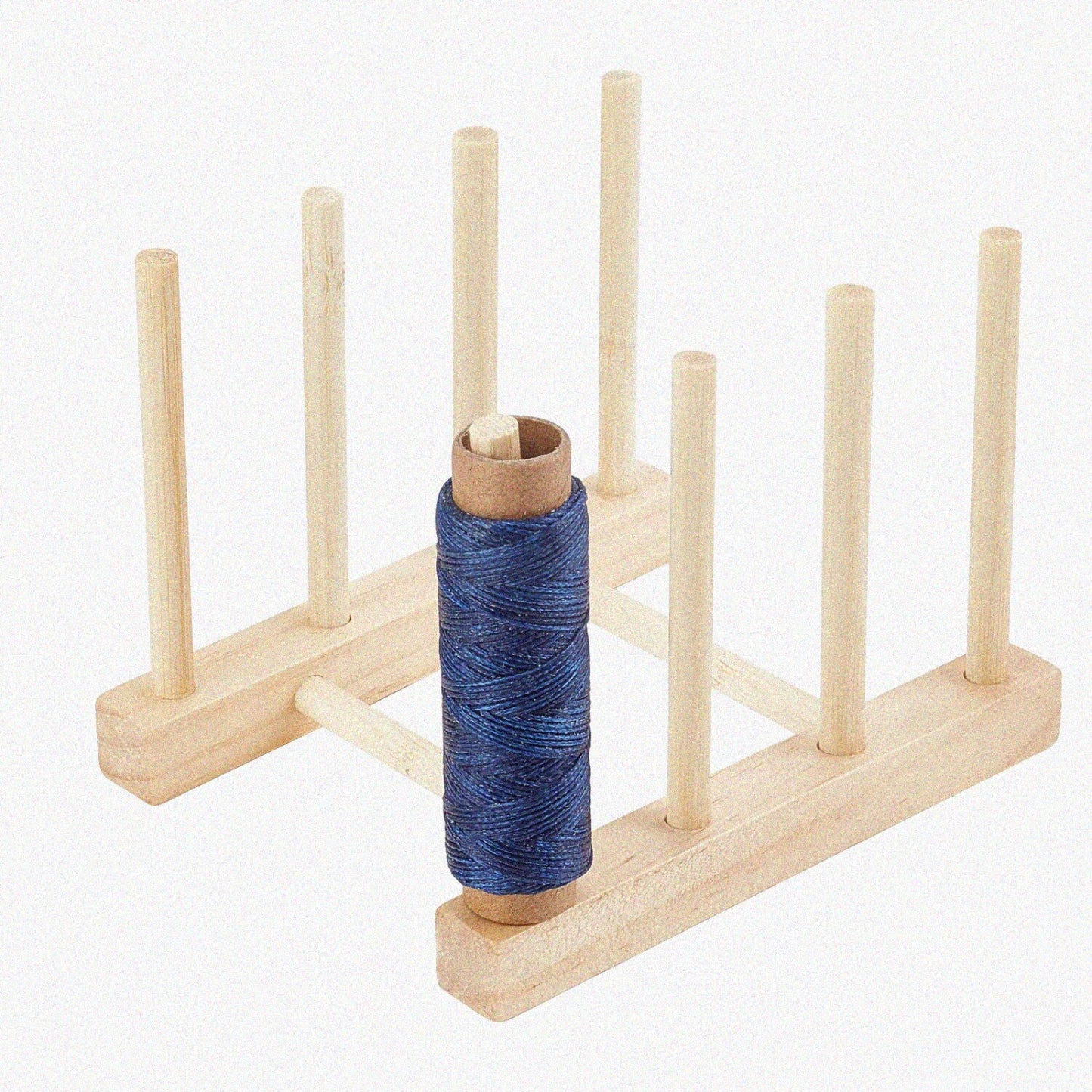 Wood Thread Rack with 8 Spools, Small Sewing Organizer