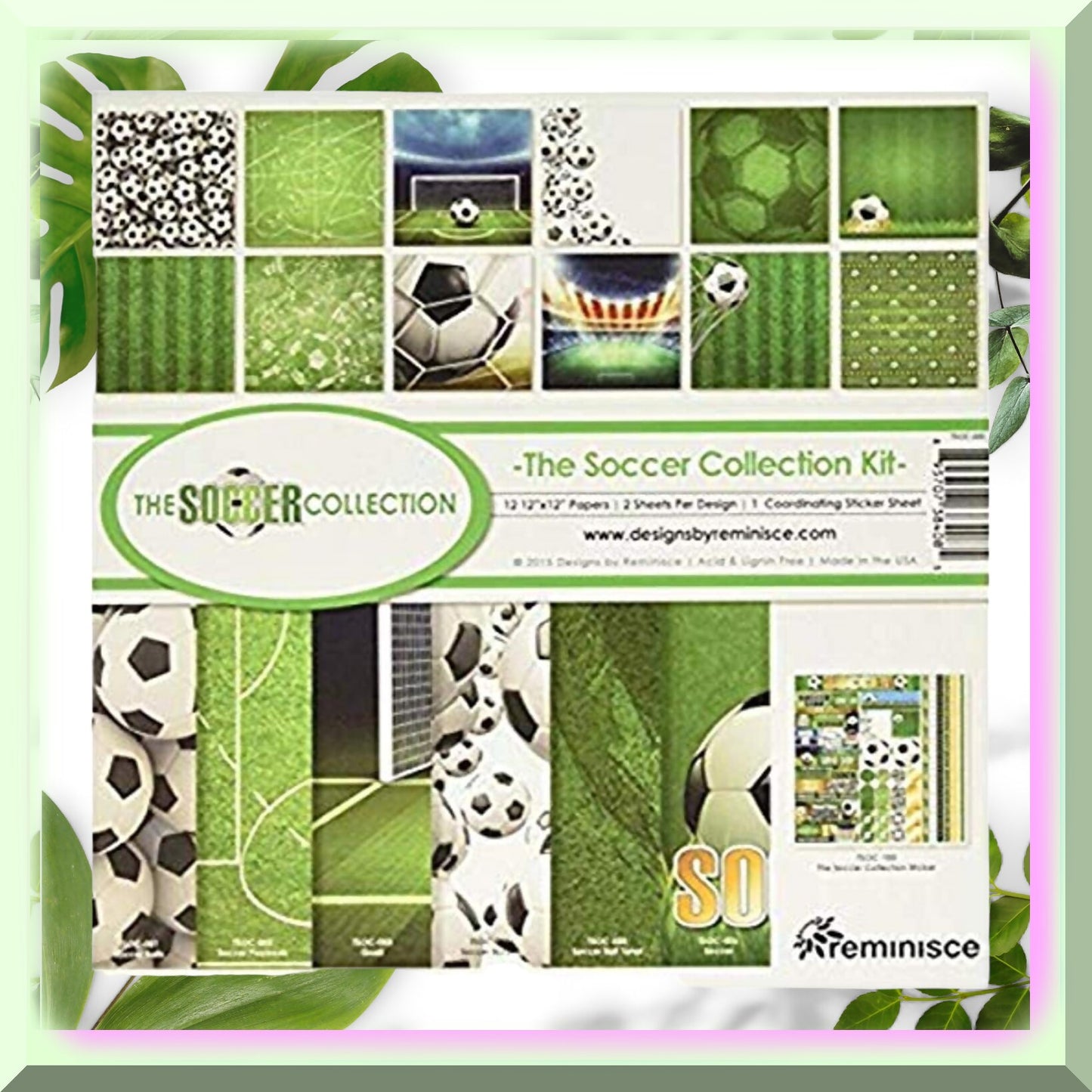 Rainbow Kick Soccer Kit 12" x 12" 12 Sheets