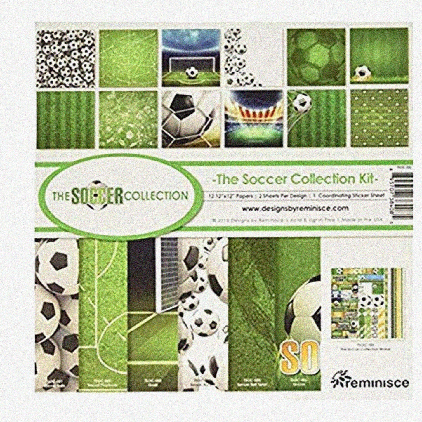 Rainbow Kick Soccer Kit 12" x 12" 12 Sheets