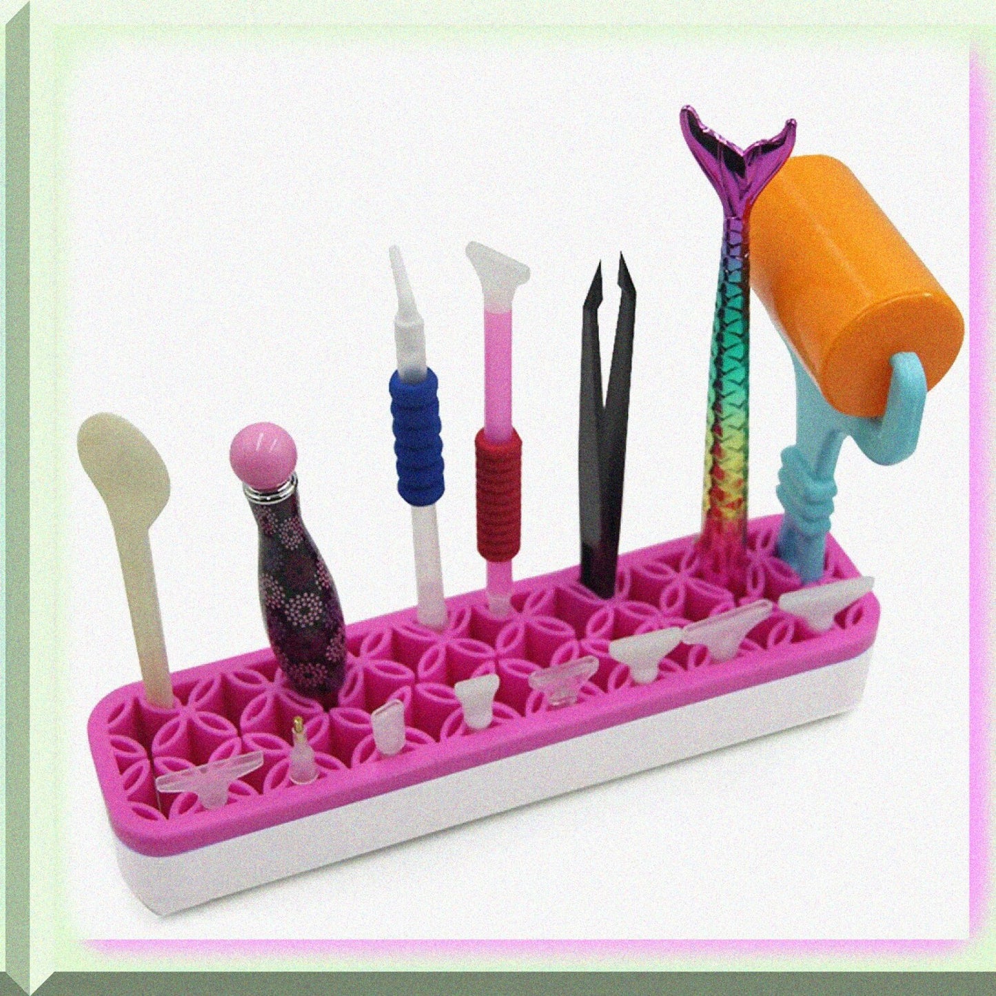 Rose Red Brush Storage Box 210x50x32mm