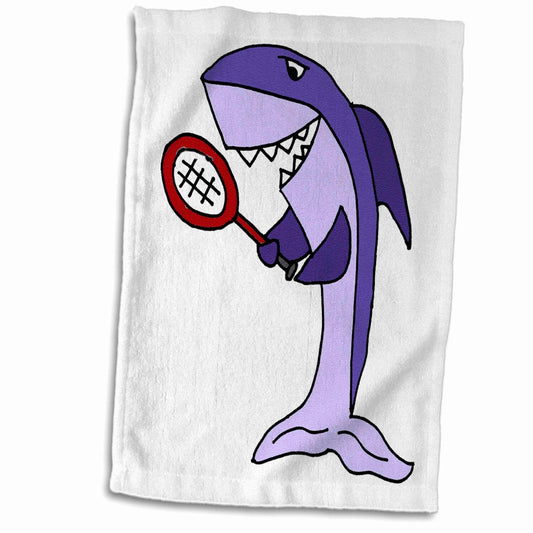 3D Rose Shark Hand Towel 15" x 22"