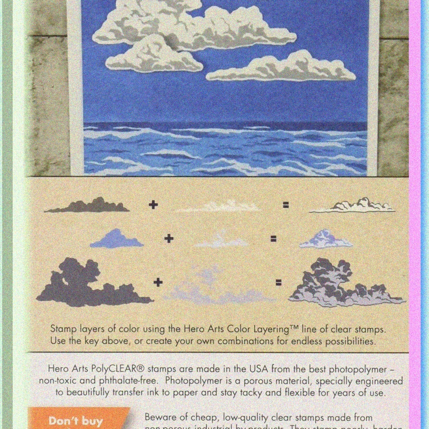 Sea and Sky Clear Stamps Set 4" x 6"