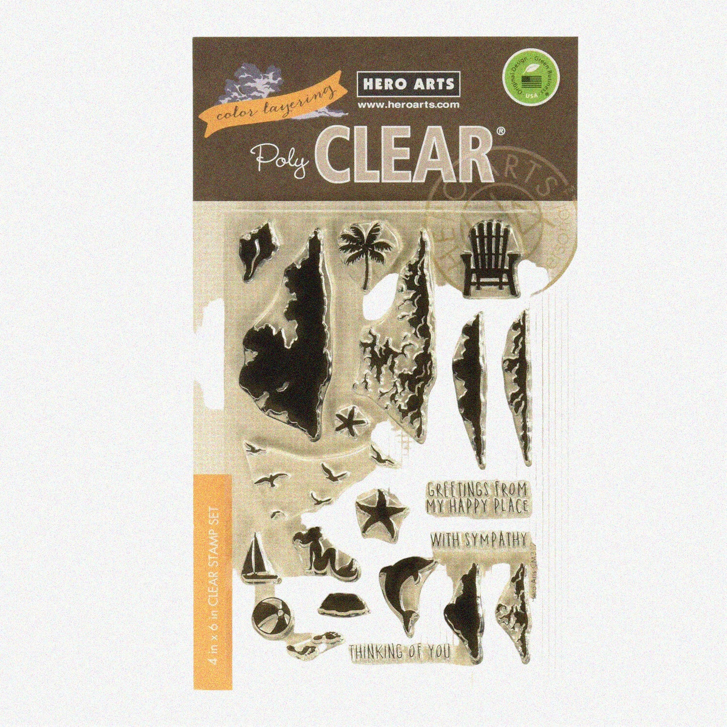 Sea and Sky Clear Stamps Set 4" x 6"