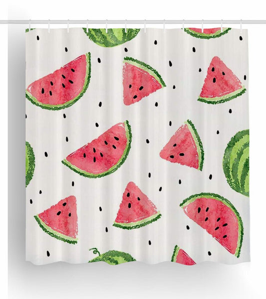 Watermelon Shower Curtain 72x72 Inches Polyester Waterproof