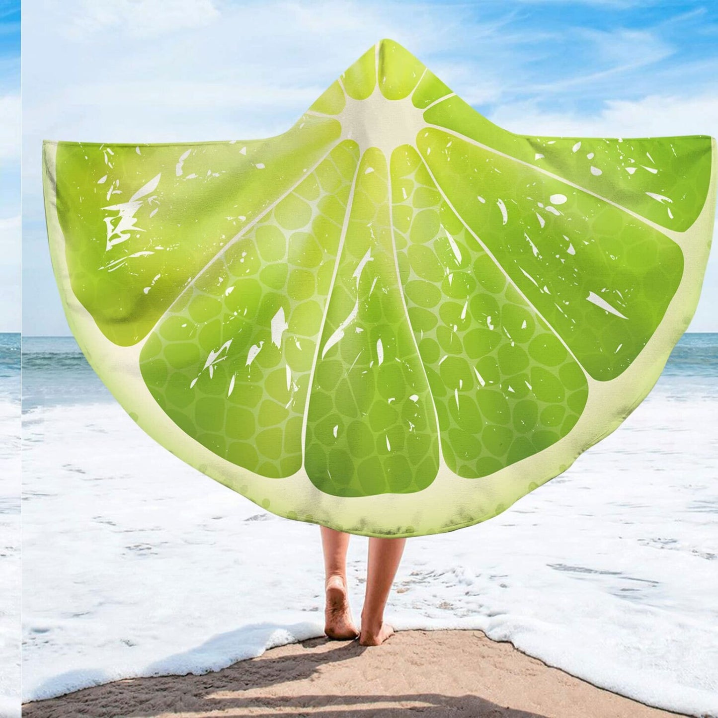 Oversized Microfiber Hooded Beach Towel 59x79